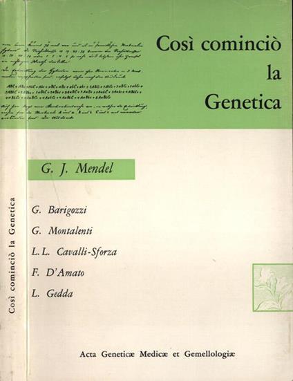 Così cominciò la genetica - copertina