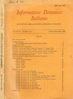 Informatore botanico italiano. Bollettino della societa botanica italiana. Vol 18, fasc.1/3, anno 1986
