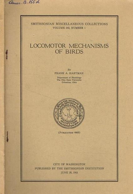 Locomotor mechanisms of birds - copertina