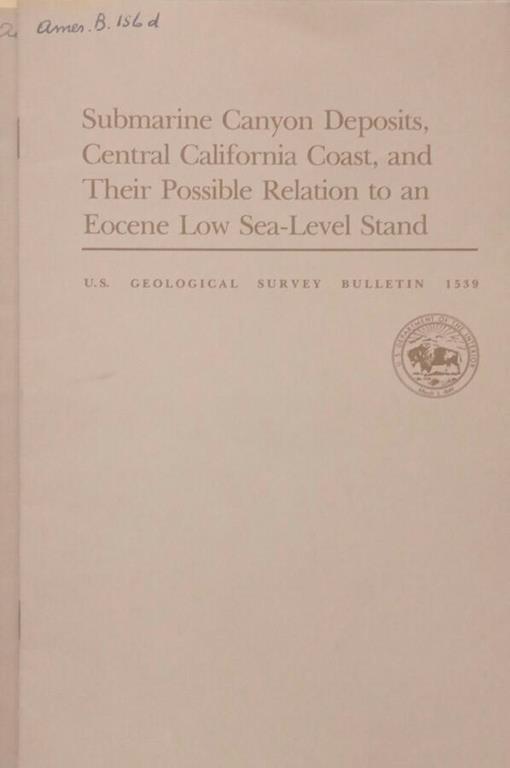 Geological Survey Bulletin 1539,1541 - copertina