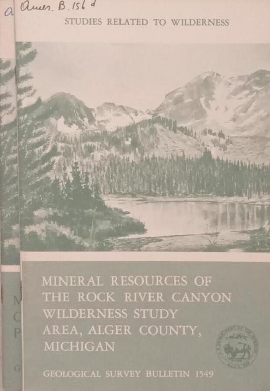 Geological Survey Bulletin 1549,1551 - copertina