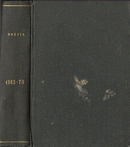 Brevia 1965 -1970 - copertina
