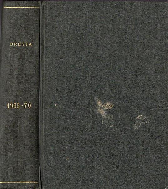 Brevia 1965 -1970 - copertina