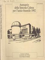 Annuario della Specola Cidnea per l'anno bisestile 1992