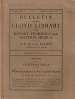 Bulletin of the Lloyd Library of Botany, Pharmacy and Materia Medica