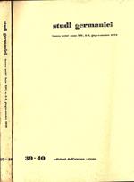 Studi germanici. Anno XIV n. 39 - 40