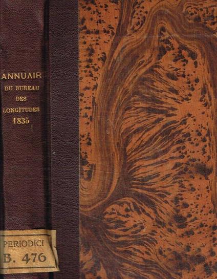 Annuaire pour l'an 1835, présenté au Roi, par le bureau des longitudes - copertina