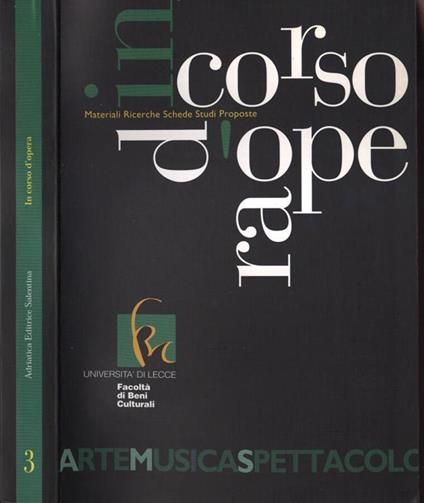 In corso d' opera 3 - copertina