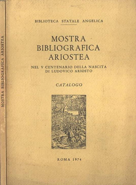 Mostra bibliografica Ariostea - copertina