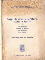 Saggi di arte, letteratura, storia e teatro