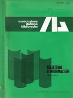 Bollettino d'informazioni. Associazione Italiana Biblioteche. Trimestrale, anno XXII, n. 1 - 2, gennaio - giugno 1982