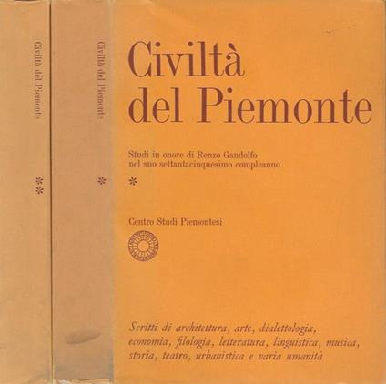 Civiltà del Piemonte - Vol. I, II - copertina