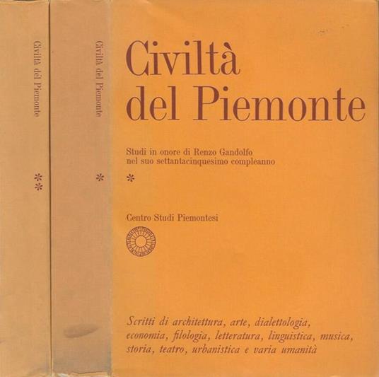 Civiltà del Piemonte - Vol. I, II - copertina