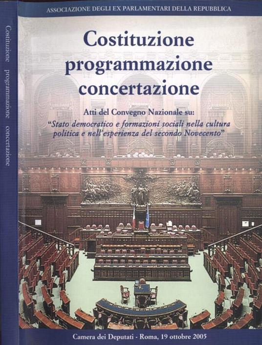 Costituzione, programmazione, concertazione - copertina