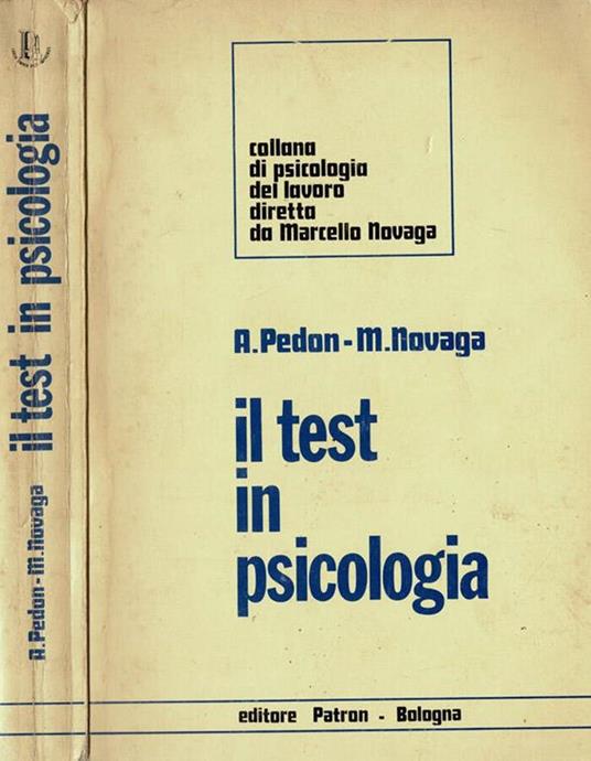 Il test in psicologia - copertina