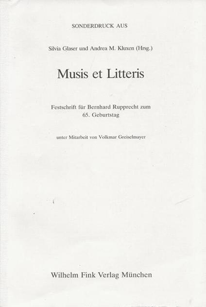 Entwurf zu einem Denkmal der baierischen Krieger von Leo von Klenze aus dem Jahre 1822 fur Franz Erwein von Schonborn (Sonderdruck aus Musis et Litteris) - copertina