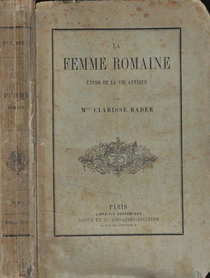 La femme romaine - copertina