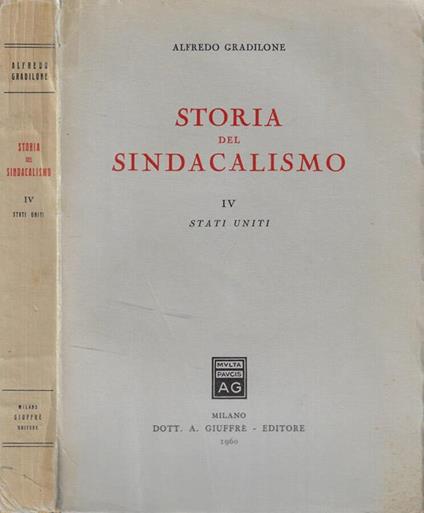 Storia del Sindacalismo IV: Stati Uniti - copertina