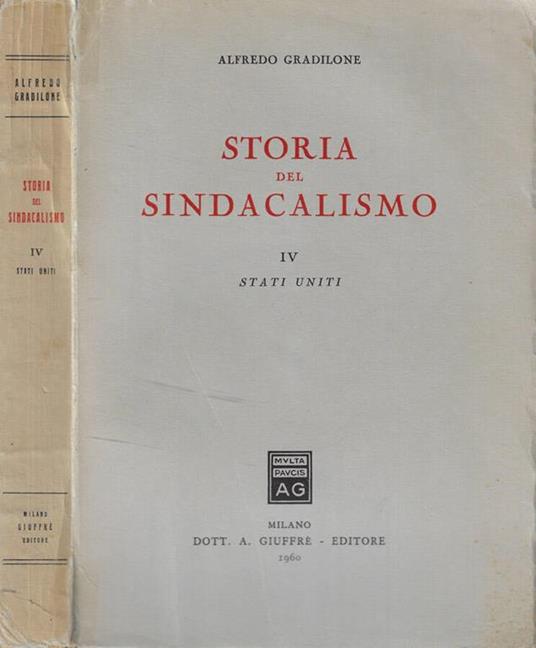 Storia del Sindacalismo IV: Stati Uniti - copertina