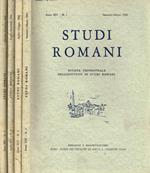 Studi Romani. Rivista trimestrale dell'istituto nazionale di studi romani. Anno XIV, 1966, 4voll