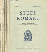 Studi Romani rivista trimestrale dell'istituto nazionale di studi romani. Anno XV, 1967, 4voll