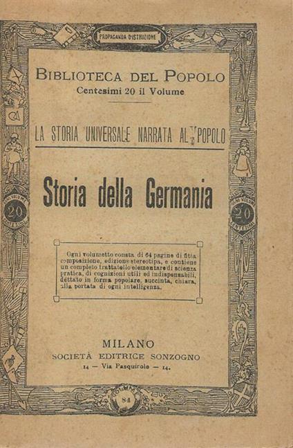 Storia della Germania - copertina