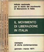 Il Movimento di Liberazione in Italia - 1971, n. 102, 103, 104 e 105