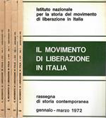 Il Movimento di Liberazione in Italia - 1972, n. 106, 107, 108, 109