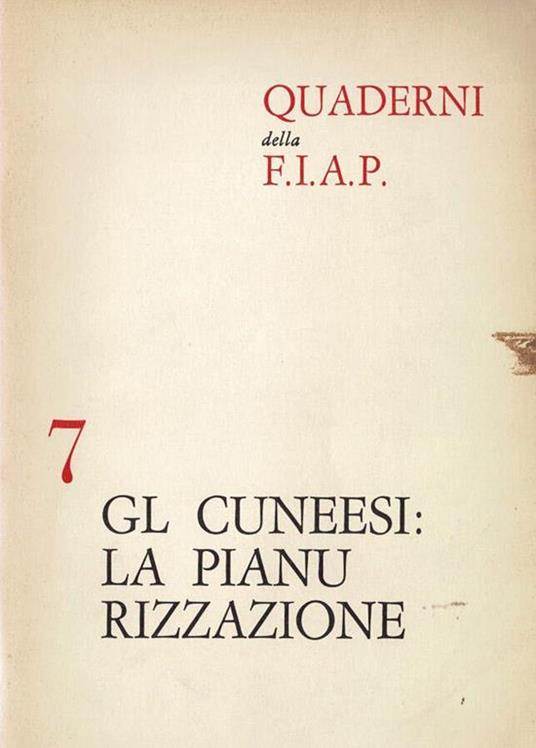 GL Cuneesi: la pianurizzazione - copertina