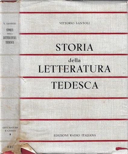 Storia della letteratura tedesca - Vittorio Santoli - copertina