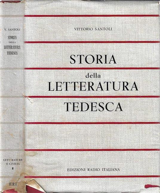 Storia della letteratura tedesca - Vittorio Santoli - copertina