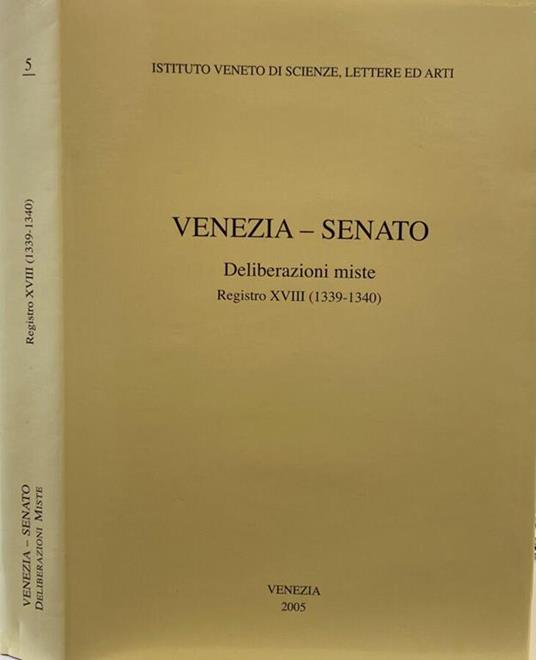 Venezia-Senato - copertina