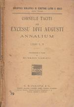 Excessu divi augusti annalium libri I,II