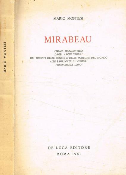 Mirabeau - copertina