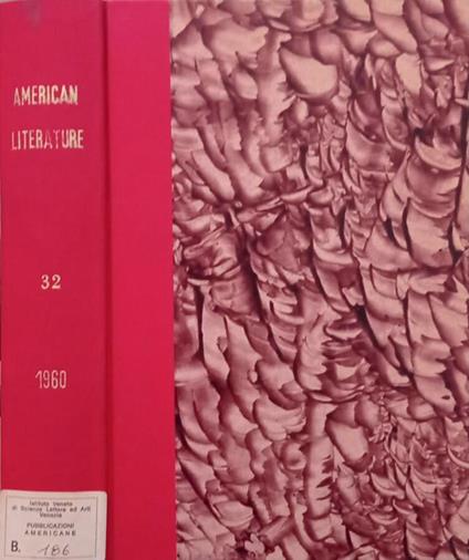 American Literature , Vol.32 N.1,2,3,4 1960 - copertina