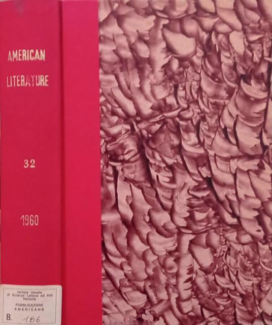 American Literature , Vol.32 N.1,2,3,4 1960 - copertina