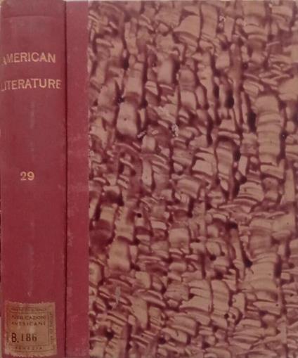American Literature Vol.29, 1957 - copertina