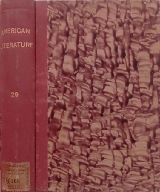 American Literature Vol.29, 1957 - copertina