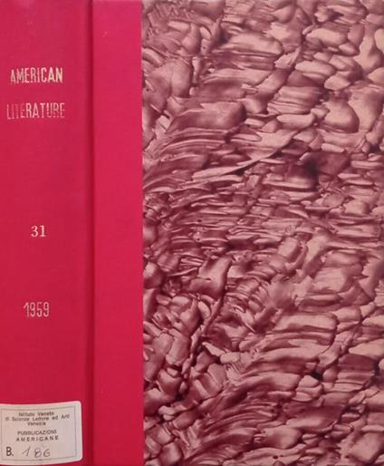 American Literature , Vol.31 N.1,2,3,4 59 - copertina
