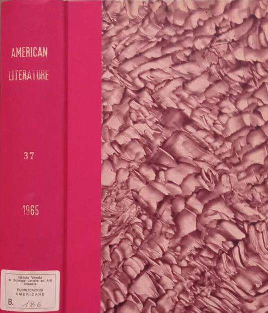 American Literature , Vol.37 No.1,2,3,4 1965-1966 - copertina