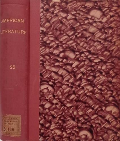 American Literature , Vol.25 No.1,2,3, 1953-1954 - copertina