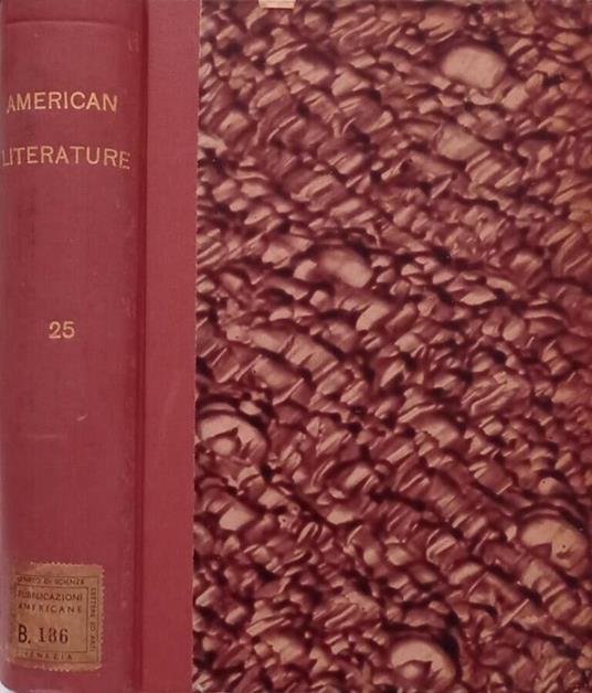 American Literature , Vol.25 No.1,2,3, 1953-1954 - copertina