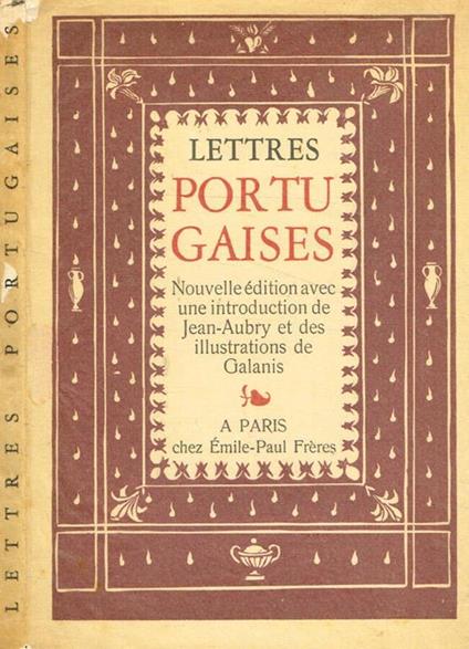 Lettres portugaises - copertina