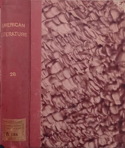 American Literature , Vol.28 No.1,2,3, 1956-1957 - copertina