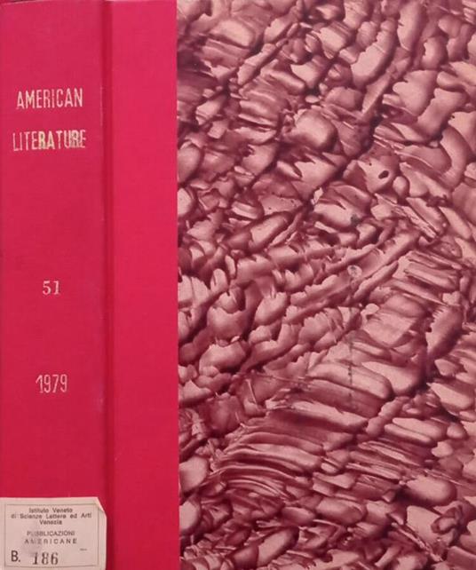 American Literature , Vol.51 N.1,2,3,4 1979 - copertina