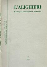 L' Alighieri. Rassegna bibliografica dantesca. Fasc.2, 1992