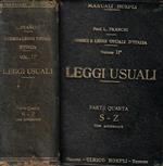 Codici e leggi usuali d'Italia Vol. II- Leggi usuali parte quarta S-Z