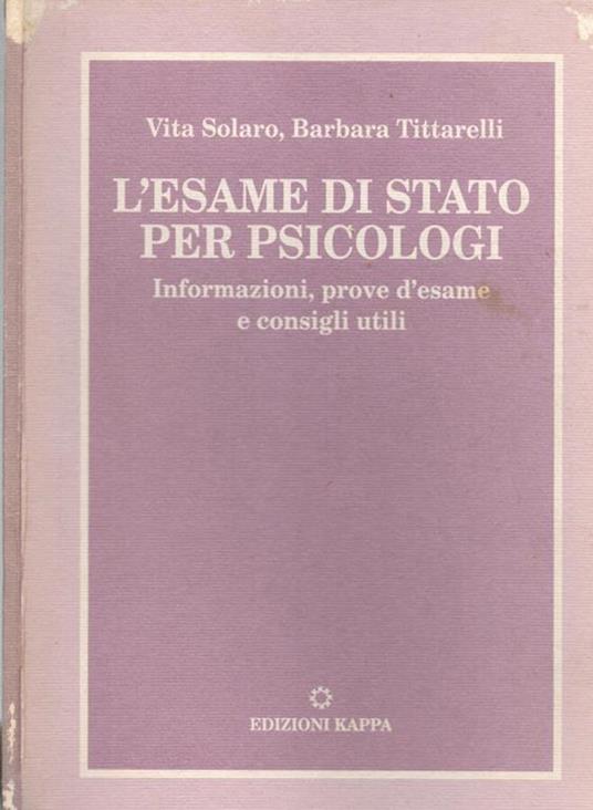 Guida all'esame di Stato per psicologi - copertina