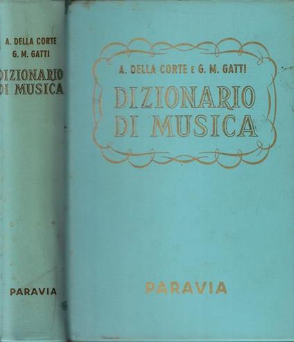 Dizionario di musica - copertina