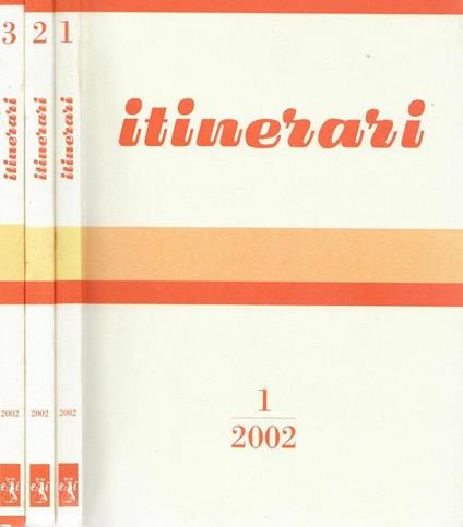 Itinerari 1,2,3 -2002 - copertina